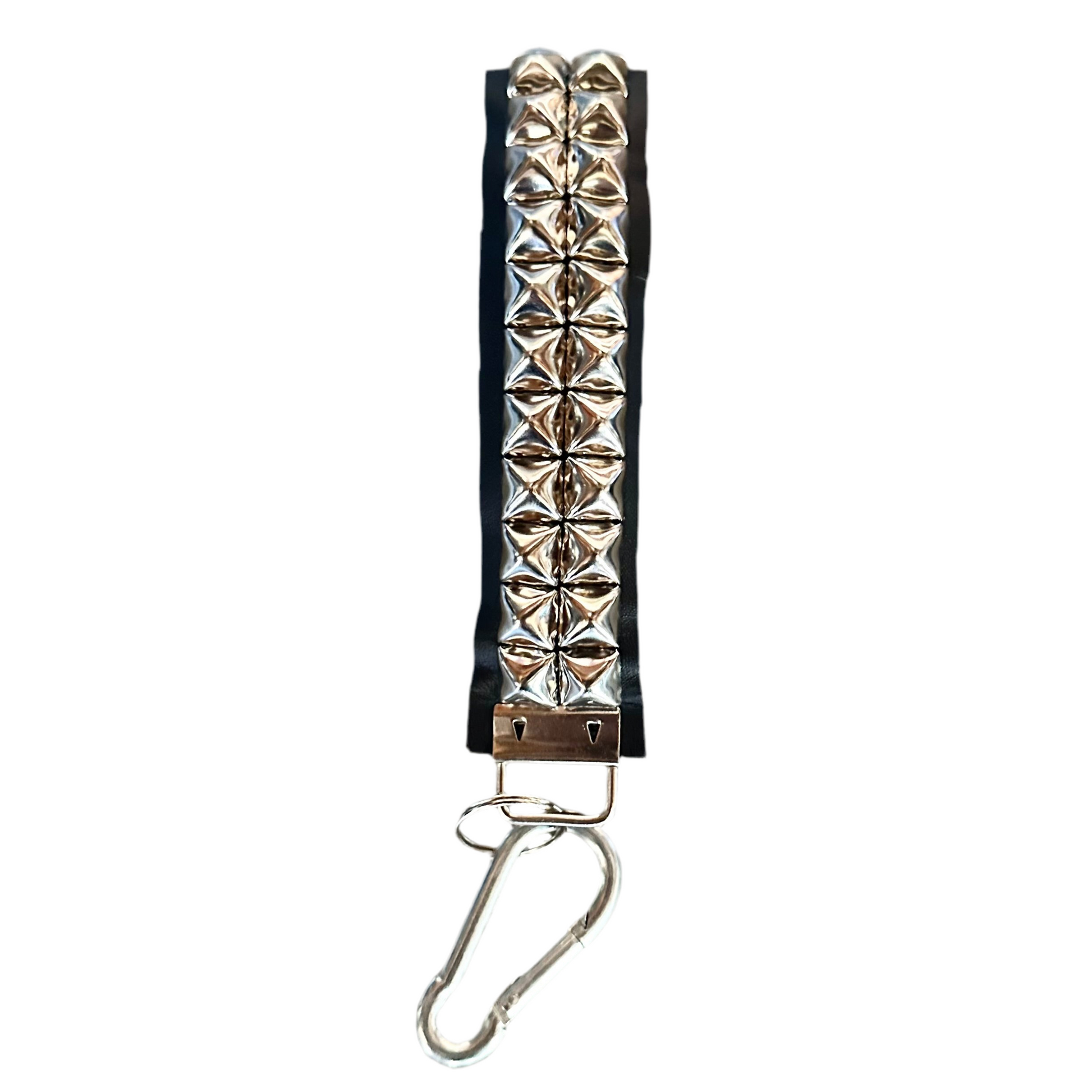 2-Row Pyramid Studded Wristlet