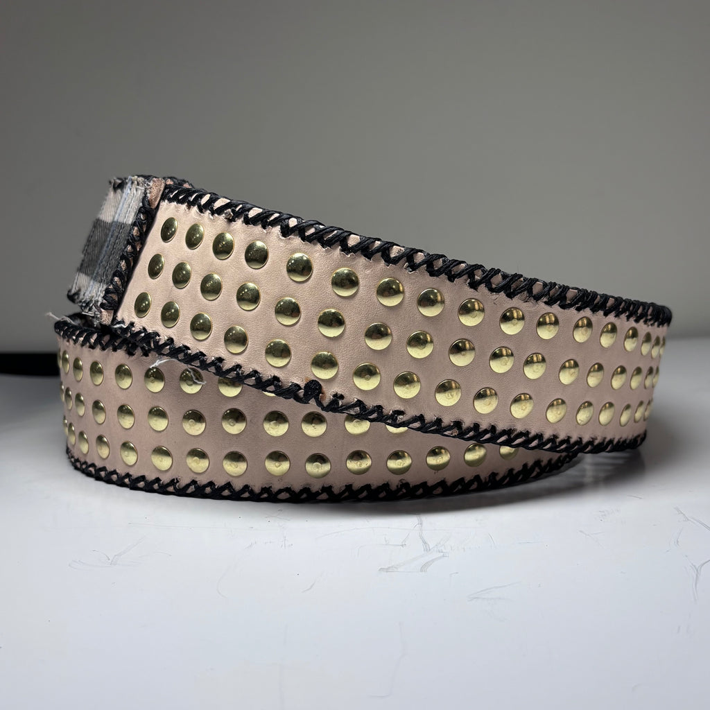 CUSTOM 1/1 PLAID HAND-STITCHED BELT