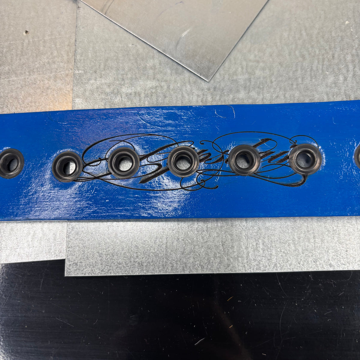 DEEP BLUE LIPSTAIN CUSTOM BELT