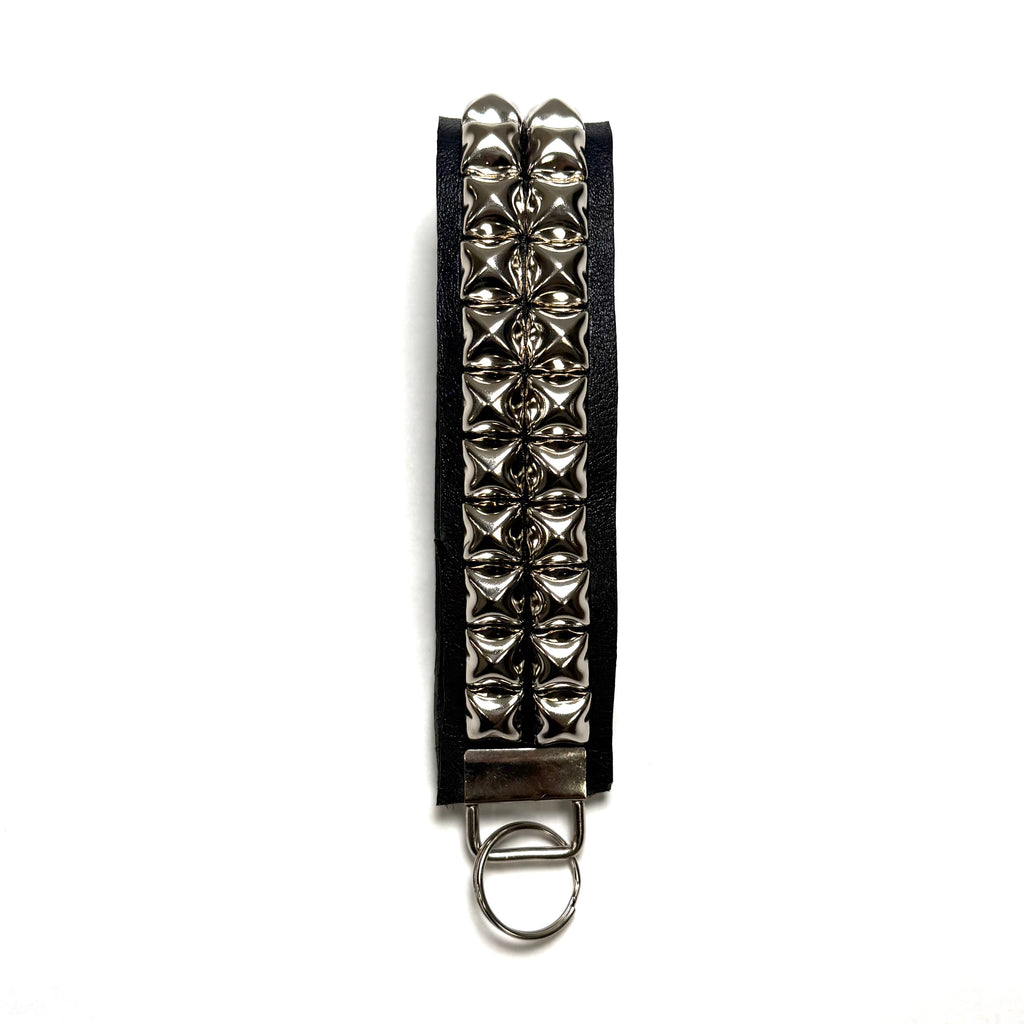 2-Row Pyramid Studded Wristlet