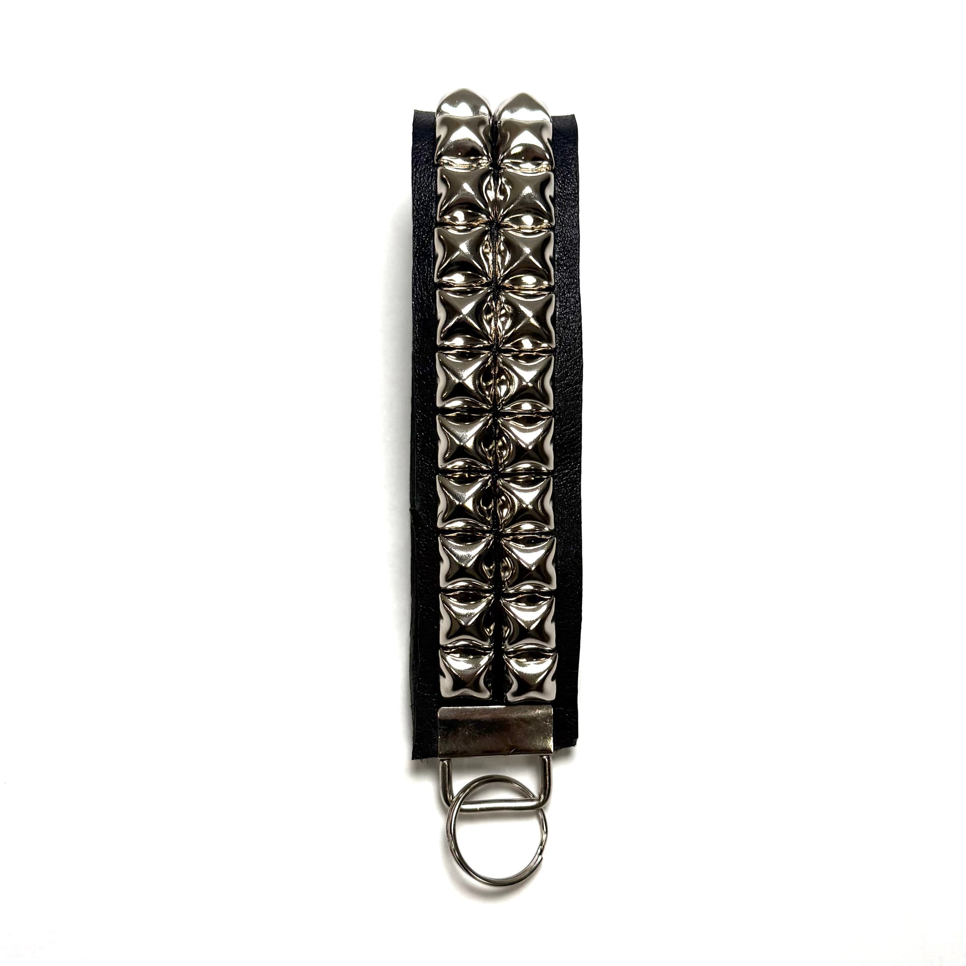 2-Row Pyramid Studded Wristlet