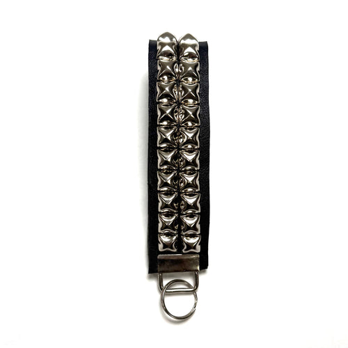 2-Row Pyramid Studded Wristlet