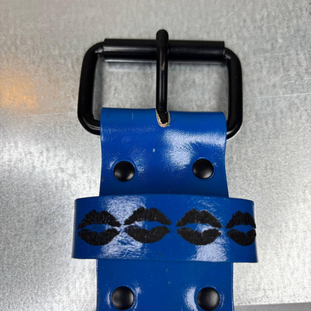 DEEP BLUE LIPSTAIN CUSTOM BELT