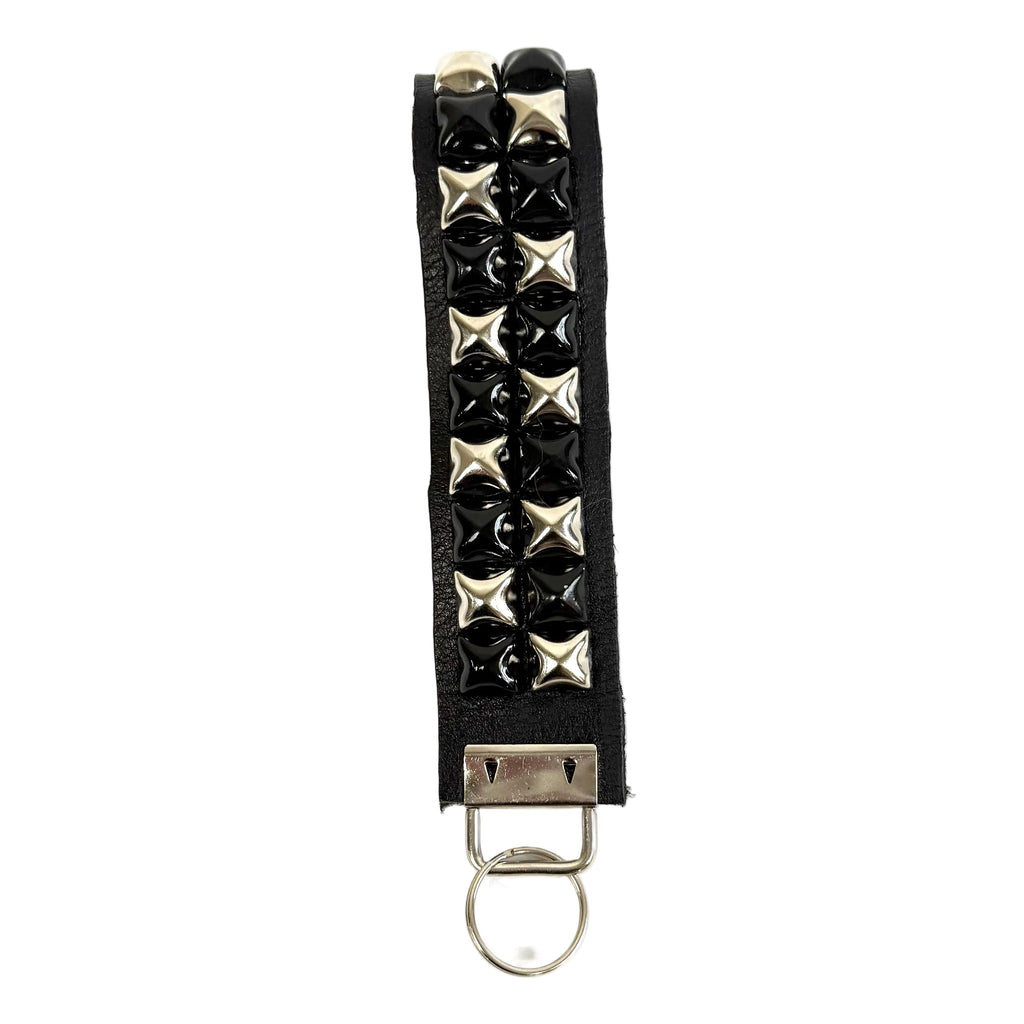 2-Row Pyramid Studded Wristlet
