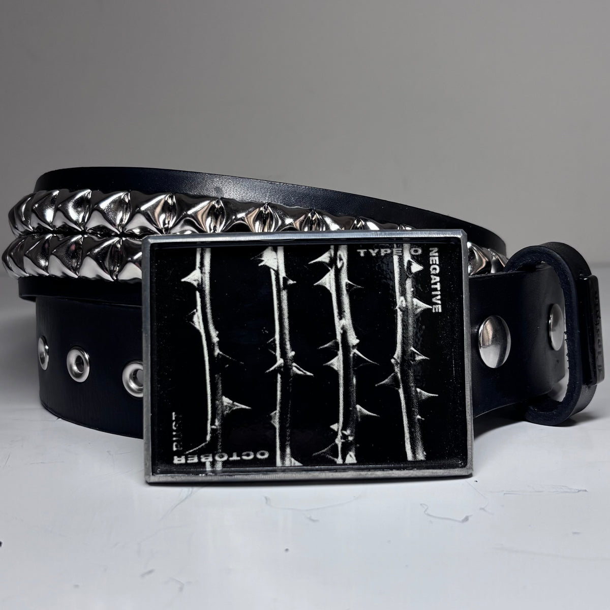 OCTOBER RUST STUDDED BELT