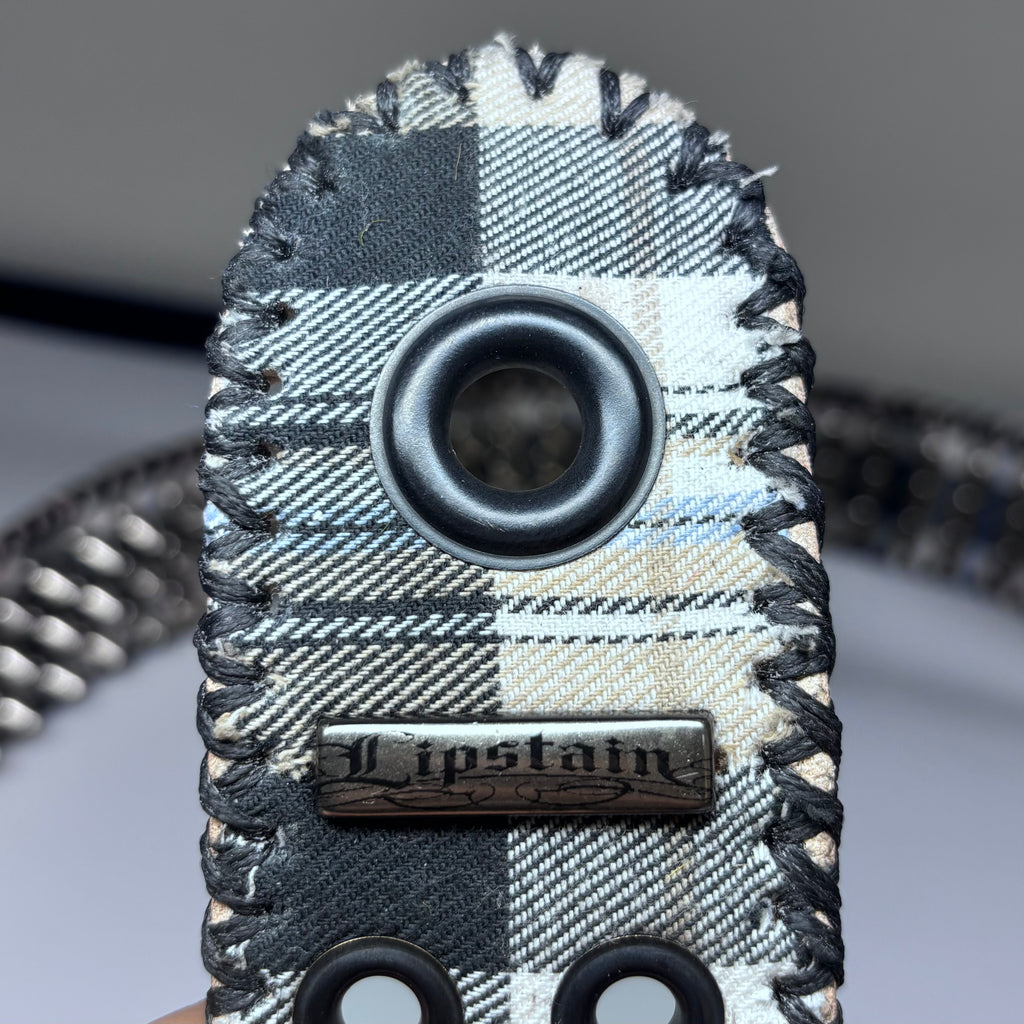 CUSTOM 1/1 PLAID HAND-STITCHED BELT