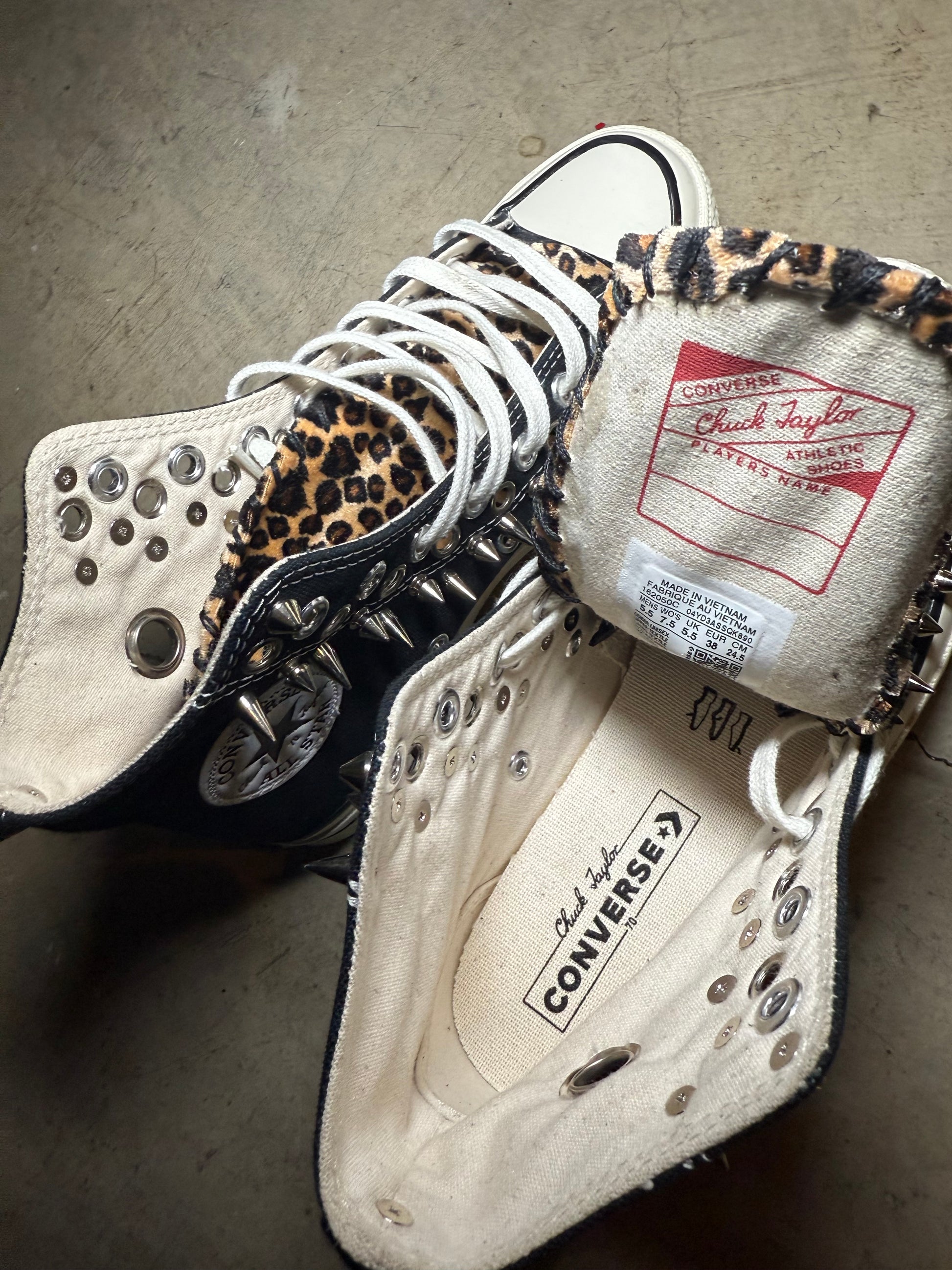 70’s AllStar Leopard Chucks Brand New