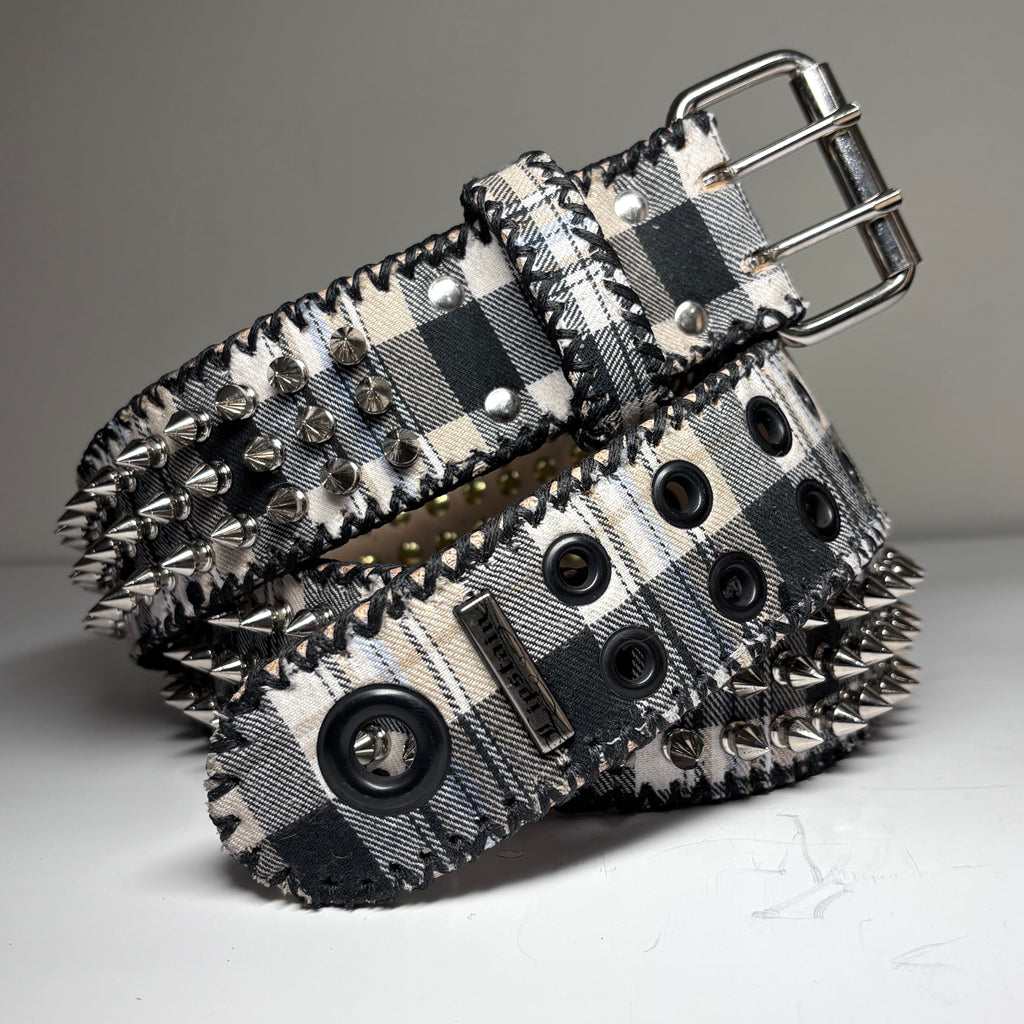 CUSTOM 1/1 PLAID HAND-STITCHED BELT