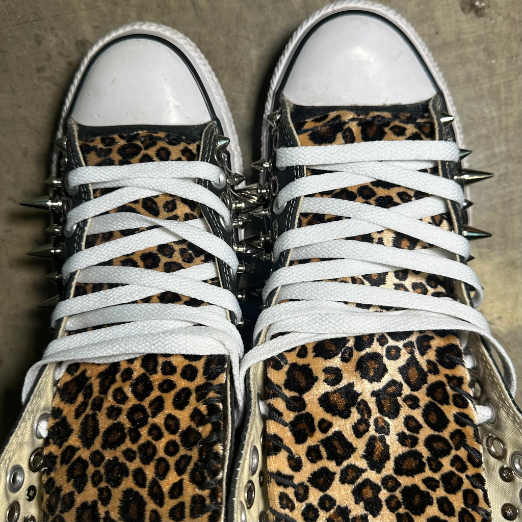 SPIKED LEOPARD CHUCKS