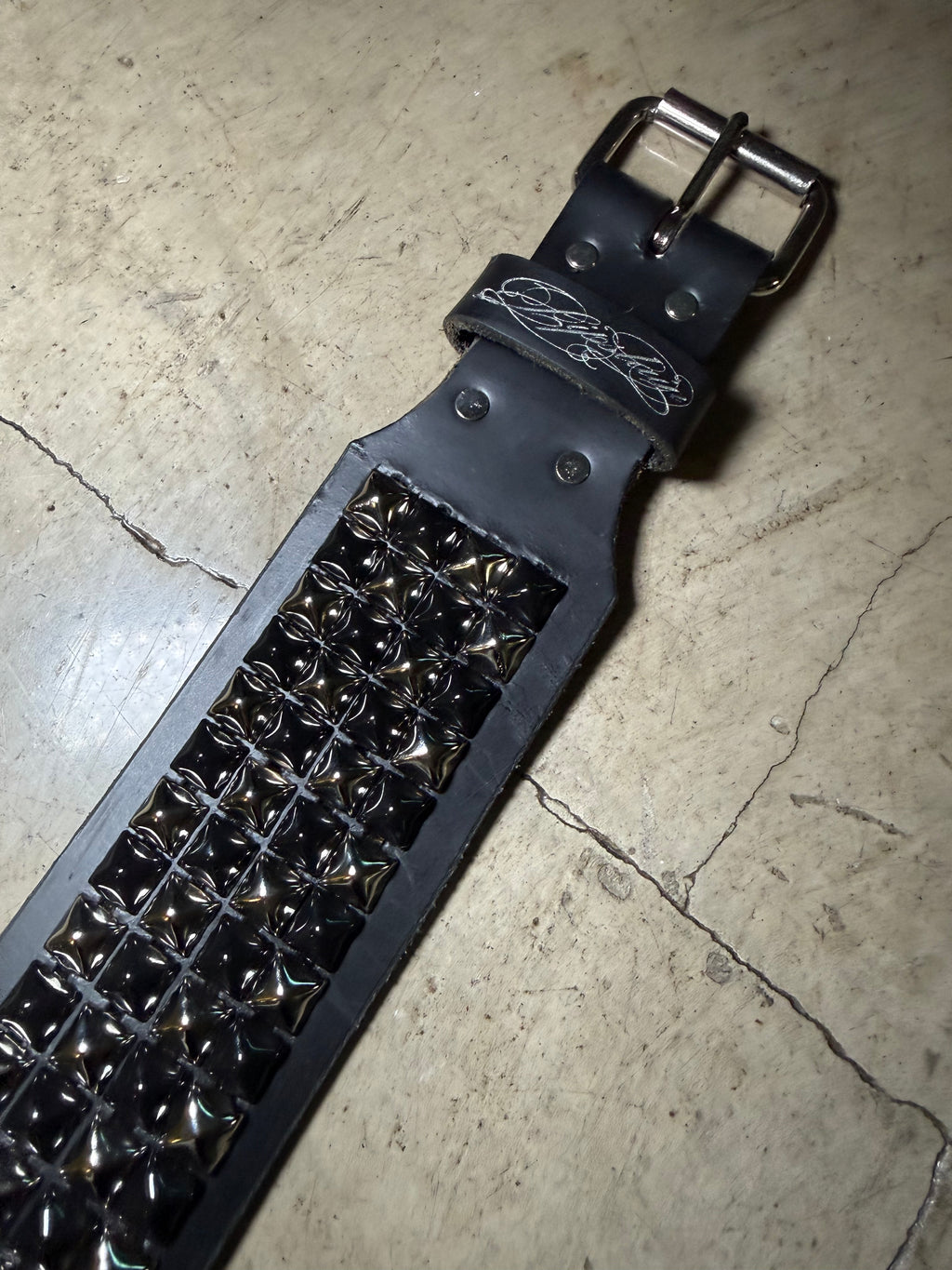 4-Row Checkered Belt XL