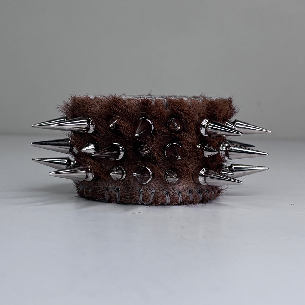 PONY HIDE HAIR-ON MULTI SPIKEY CUFF