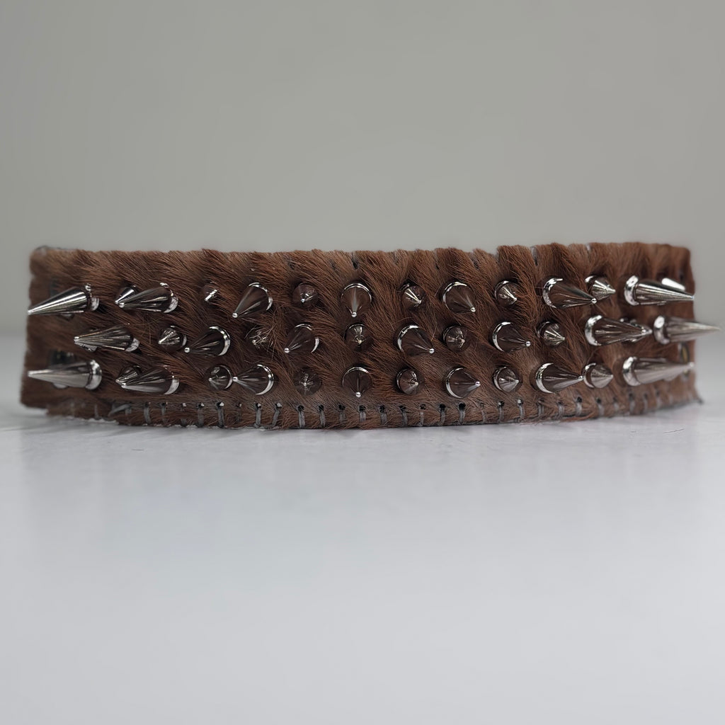 PONY HIDE HAIR-ON MULTI SPIKEY CUFF
