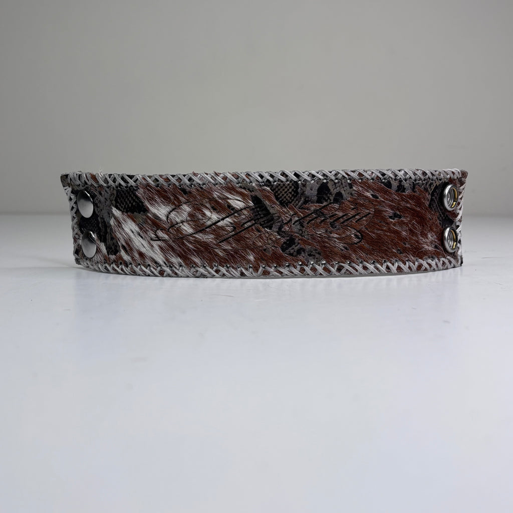 SNAKE PRINT HAIR-ON CUFF